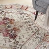 image:imageNourison Home Vintage Kashan Ivory Red 810 x 1110 Area Rug  Easy Clean Non Shedding Bed Room Living Room Dining Room Kitchen 9 x 12Ivory Red