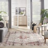 image:imageNourison Home Vintage Kashan Ivory Red 810 x 1110 Area Rug  Easy Clean Non Shedding Bed Room Living Room Dining Room Kitchen 9 x 12Ivory Red