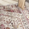 image:imageNourison Home Vintage Kashan Ivory Red 810 x 1110 Area Rug  Easy Clean Non Shedding Bed Room Living Room Dining Room Kitchen 9 x 12Ivory Red