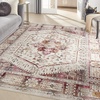 image:imageNourison Home Vintage Kashan Ivory Red 810 x 1110 Area Rug  Easy Clean Non Shedding Bed Room Living Room Dining Room Kitchen 9 x 12Ivory Red