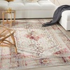 image:imageNourison Home Vintage Kashan Ivory Red 810 x 1110 Area Rug  Easy Clean Non Shedding Bed Room Living Room Dining Room Kitchen 9 x 12Ivory Red