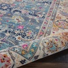 image:imageNourison Home Vintage Kashan Traditional Blue 710 x 910 Area Rug Easy Cleaning Non Shedding Bed Room Living Room Dining Room Kitchen 8x10