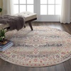 image:imageNourison Home Vintage Kashan Vintage Grey 4 x Round Area Rug Easy Cleaning Non Shedding Bed Room Living Room Dining Room Kitchen 4 RoundGrey
