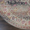 image:imageNourison Home Vintage Kashan Vintage Grey 4 x Round Area Rug Easy Cleaning Non Shedding Bed Room Living Room Dining Room Kitchen 4 RoundGrey