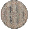 image:imageNourison Home Vintage Kashan Vintage Grey 4 x Round Area Rug Easy Cleaning Non Shedding Bed Room Living Room Dining Room Kitchen 4 RoundGrey