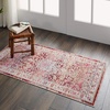 image:imageNourison Home Vintage Kashan Vintage Grey 4 x Round Area Rug Easy Cleaning Non Shedding Bed Room Living Room Dining Room Kitchen 4 RoundRed