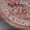 image:imageNourison Home Vintage Kashan Vintage Grey 4 x Round Area Rug Easy Cleaning Non Shedding Bed Room Living Room Dining Room Kitchen 4 RoundRed