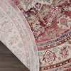 image:imageNourison Home Vintage Kashan Vintage Grey 4 x Round Area Rug Easy Cleaning Non Shedding Bed Room Living Room Dining Room Kitchen 4 RoundRed