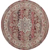 image:imageNourison Home Vintage Kashan Vintage Grey 4 x Round Area Rug Easy Cleaning Non Shedding Bed Room Living Room Dining Room Kitchen 4 RoundRed