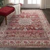 image:imageNourison Home Vintage Kashan Vintage Grey 4 x Round Area Rug Easy Cleaning Non Shedding Bed Room Living Room Dining Room Kitchen 4 RoundRed