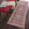 image:imageNourison Home Vintage Kashan Vintage Grey 4 x Round Area Rug Easy Cleaning Non Shedding Bed Room Living Room Dining Room Kitchen 4 RoundRed