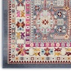 image:imageNourison Home Vintage Kashan Vintage GreyMulti 4 x Round Area Rug Easy Clean Non Shedding Bed Room Living Room Dining Room Kitchen 4 RoundGreyMulti