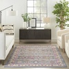 image:imageNourison Home Vintage Kashan Vintage GreyMulti 4 x Round Area Rug Easy Clean Non Shedding Bed Room Living Room Dining Room Kitchen 4 RoundGreyMulti