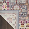 image:imageNourison Home Vintage Kashan Vintage GreyMulti 4 x Round Area Rug Easy Clean Non Shedding Bed Room Living Room Dining Room Kitchen 4 RoundGreyMulti