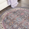 image:imageNourison Home Vintage Kashan Vintage GreyMulti 4 x Round Area Rug Easy Clean Non Shedding Bed Room Living Room Dining Room Kitchen 4 RoundGreyMulti