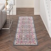 image:imageNourison Home Vintage Kashan Vintage GreyMulti 4 x Round Area Rug Easy Clean Non Shedding Bed Room Living Room Dining Room Kitchen 4 RoundGreyMulti