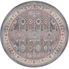 image:imageNourison Home Vintage Kashan Vintage GreyMulti 4 x Round Area Rug Easy Clean Non Shedding Bed Room Living Room Dining Room Kitchen 4 RoundGreyMulti