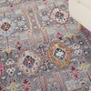 image:imageNourison Home Vintage Kashan Vintage GreyMulti 4 x Round Area Rug Easy Clean Non Shedding Bed Room Living Room Dining Room Kitchen 4 RoundGreyMulti