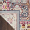 image:imageNourison Home Vintage Kashan Vintage GreyMulti 4 x Round Area Rug Easy Clean Non Shedding Bed Room Living Room Dining Room Kitchen 4 RoundGreyMulti