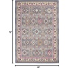 image:imageNourison Home Vintage Kashan Vintage GreyMulti 4 x Round Area Rug Easy Clean Non Shedding Bed Room Living Room Dining Room Kitchen 4 RoundGreyMulti