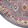 image:imageNourison Home Vintage Kashan Vintage GreyMulti 4 x Round Area Rug Easy Clean Non Shedding Bed Room Living Room Dining Room Kitchen 4 RoundGreyMulti