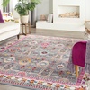 image:imageNourison Home Vintage Kashan Vintage GreyMulti 4 x Round Area Rug Easy Clean Non Shedding Bed Room Living Room Dining Room Kitchen 4 RoundGreyMulti