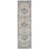image:imageNourison Home Vintage Kashan Vintage Ivory Blue 4 x Round Area Rug Easy Clean Non Shedding Bed Room Living Room Dining Room Kitchen 4 RoundIvory Blue