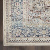 image:imageNourison Home Vintage Kashan Vintage Ivory Blue 4 x Round Area Rug Easy Clean Non Shedding Bed Room Living Room Dining Room Kitchen 4 RoundIvory Blue