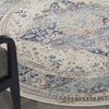 image:imageNourison Home Vintage Kashan Vintage Ivory Blue 4 x Round Area Rug Easy Clean Non Shedding Bed Room Living Room Dining Room Kitchen 4 RoundIvory Blue