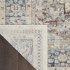 image:imageNourison Home Vintage Kashan Vintage Ivory Blue 4 x Round Area Rug Easy Clean Non Shedding Bed Room Living Room Dining Room Kitchen 4 RoundIvory Blue