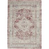 image:imageNourison Home Vintage Kashan Vintage Ivory Blue 4 x Round Area Rug Easy Clean Non Shedding Bed Room Living Room Dining Room Kitchen 4 RoundRedIvory