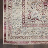 image:imageNourison Home Vintage Kashan Vintage Ivory Blue 4 x Round Area Rug Easy Clean Non Shedding Bed Room Living Room Dining Room Kitchen 4 RoundRedIvory