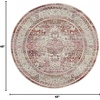 image:imageNourison Home Vintage Kashan Vintage Ivory Blue 4 x Round Area Rug Easy Clean Non Shedding Bed Room Living Room Dining Room Kitchen 4 RoundRedIvory