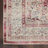 image:imageNourison Home Vintage Kashan Vintage Ivory Blue 4 x Round Area Rug Easy Clean Non Shedding Bed Room Living Room Dining Room Kitchen 4 RoundRedIvory