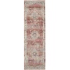 image:imageNourison Home Vintage Kashan Vintage Ivory Blue 4 x Round Area Rug Easy Clean Non Shedding Bed Room Living Room Dining Room Kitchen 4 RoundRedIvory