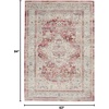 image:imageNourison Home Vintage Kashan Vintage Ivory Blue 4 x Round Area Rug Easy Clean Non Shedding Bed Room Living Room Dining Room Kitchen 4 RoundRedIvory