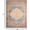 image:imageNourison Home Vintage Washables Blue Green 2 x 6 Area Rug  Easy Clean Non Shedding Bed Room Living Room Dining Room Kitchen 6 RunnerBlue Coral