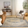 image:imageNourison Home Vintage Washables Blue Green 2 x 6 Area Rug  Easy Clean Non Shedding Bed Room Living Room Dining Room Kitchen 6 RunnerBlue Green