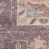 image:imageNourison Home Vintage Washables Blue Green 2 x 6 Area Rug  Easy Clean Non Shedding Bed Room Living Room Dining Room Kitchen 6 RunnerIvory Purple