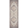 image:imageNourison Home Vintage Washables Blue Green 2 x 6 Area Rug  Easy Clean Non Shedding Bed Room Living Room Dining Room Kitchen 6 RunnerIvory Purple