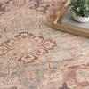 image:imageNourison Home Vintage Washables Coral Mint 53 x 73 Area Rug  Easy Clean Non Shedding Bed Room Living Room Dining Room Kitchen 5 x 7Coral Mint