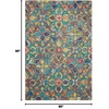 image:imageNourison Home Vivid Floral Ivory 8 x ROUND Area Rug Easy Cleaning Non Shedding Bed Room Living Room Dining Room Kitchen 8 Round