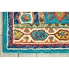 image:imageNourison Home Vivid Traditional Navy 5 x 76 Area Rug Easy Cleaning Non Shedding Bed Room Living Room Dining Room Kitchen 5x8Teal