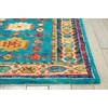 image:imageNourison Home Vivid Traditional Navy 5 x 76 Area Rug Easy Cleaning Non Shedding Bed Room Living Room Dining Room Kitchen 5x8Teal