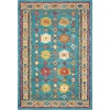 image:imageNourison Home Vivid Traditional Navy 5 x 76 Area Rug Easy Cleaning Non Shedding Bed Room Living Room Dining Room Kitchen 5x8Teal