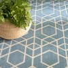 image:imageNourison Home Washable Charm Beige Ivory 2 x 3 Area Rug  Easy Clean Non Shedding Bed Room Living Room Dining Room Kitchen 2 x 3Blue Ivory