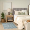 image:imageNourison Home Washable Charm Beige Ivory 2 x 3 Area Rug  Easy Clean Non Shedding Bed Room Living Room Dining Room Kitchen 2 x 3Blue Ivory