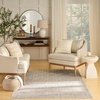 image:imageNourison Home Washable Charm Beige Ivory 2 x 3 Area Rug  Easy Clean Non Shedding Bed Room Living Room Dining Room Kitchen 2 x 3Silver Ivory