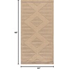 image:imageNourison Home Washable Jute Natural Beige 53 x 73 Area Rug  Easy Clean Non Shedding Bed Room Living Room Dining Room Kitchen 5 x 7Natural Beige