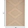 image:imageNourison Home Washable Jute Natural Beige 53 x 73 Area Rug  Easy Clean Non Shedding Bed Room Living Room Dining Room Kitchen 5 x 7Natural Beige